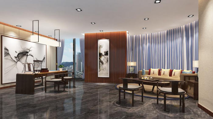 公司經理辦公室裝修設計效果圖