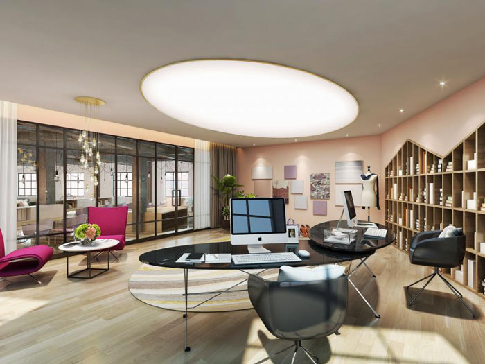 公司經(jīng)理辦公室設(shè)計(jì)效果圖