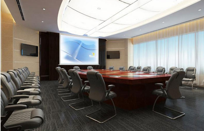 政府辦公室會(huì)議室裝修效果圖