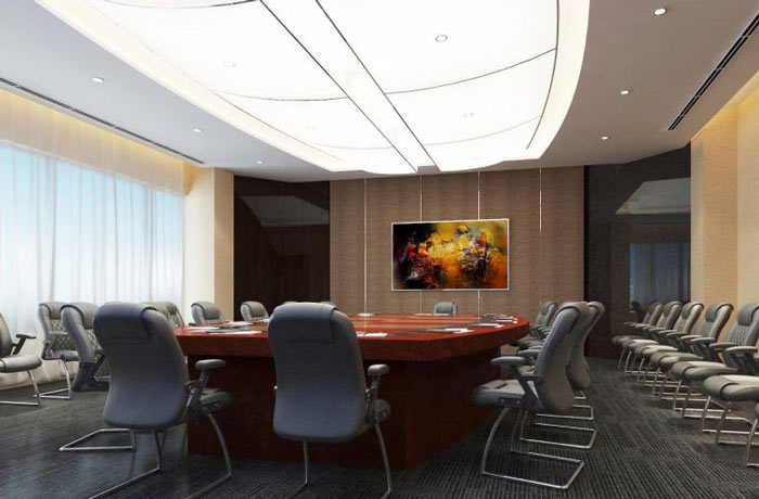政府辦公室會(huì)議室裝修效果圖