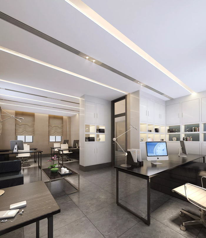 海洋局辦公室辦公區(qū)裝修設計效果圖