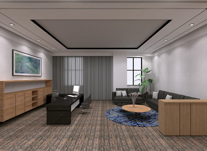 童裝公司經(jīng)理辦公室裝修設(shè)計效果圖