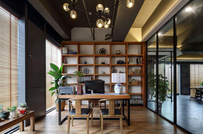 進出口貿(mào)易公司老板辦公室裝修設(shè)計效果圖