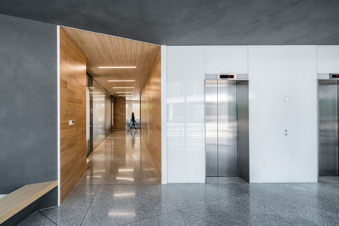 集團(tuán)總部辦公樓一層公共走道設(shè)計(jì)效果圖