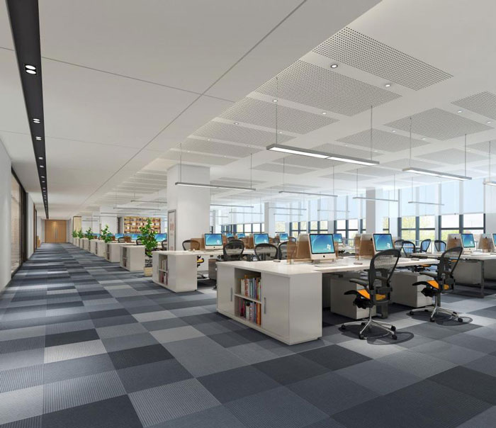 杭州濱江區(qū)長河街道辦公室辦公區(qū)裝修設(shè)計效果圖