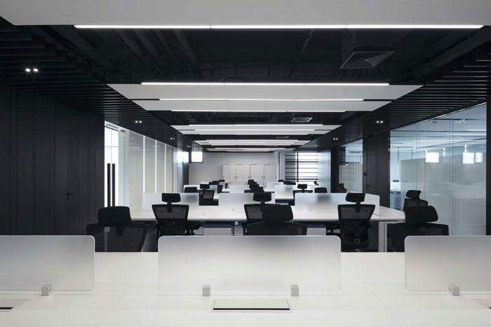 總部大樓辦公室辦公區(qū)裝修設(shè)計效果圖