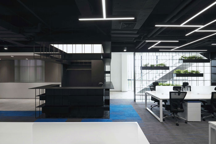 總部大樓辦公室辦公區(qū)裝修設(shè)計效果圖