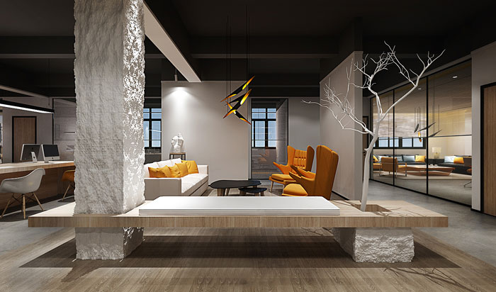 舊辦公樓休息區(qū)改造裝修設(shè)計方案