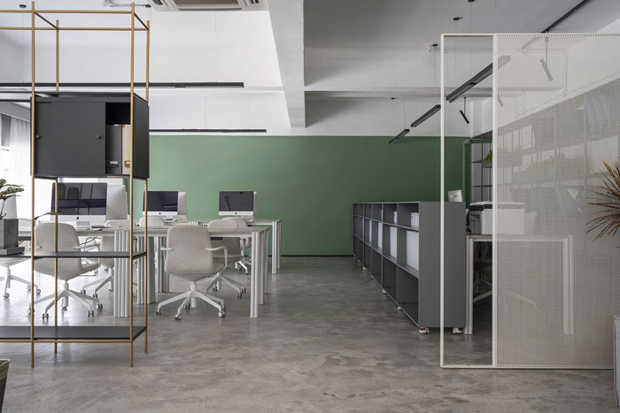 家居公司辦公室辦公區(qū)裝修設(shè)計效果圖