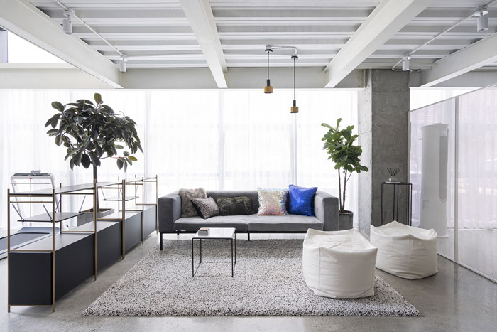 家居公司辦公室洽談區(qū)裝修設(shè)計效果圖