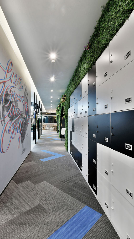 聯(lián)合辦公空間過道裝修設(shè)計效果圖