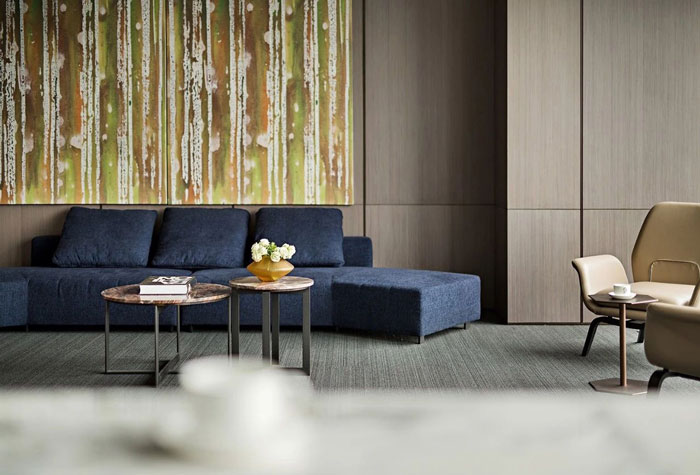 投資公司辦公室前臺接待裝修設(shè)計(jì)效果圖