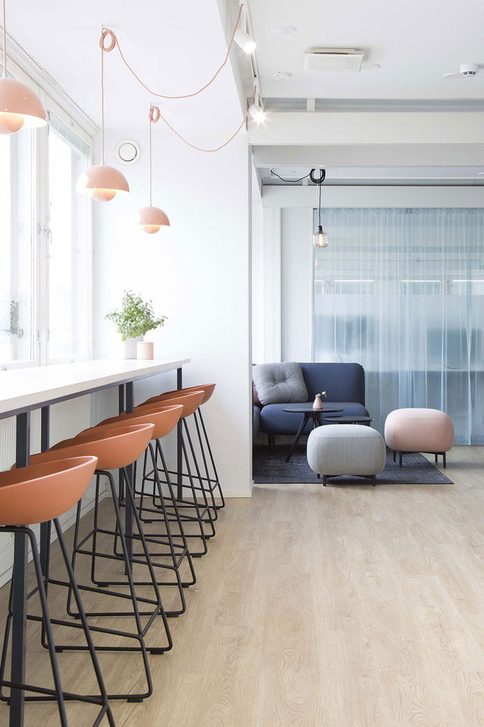 750平方辦公室吧臺(tái)裝修設(shè)計(jì)效果圖