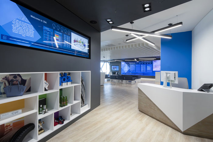 370平方辦公室前臺(tái)裝修設(shè)計(jì)效果圖