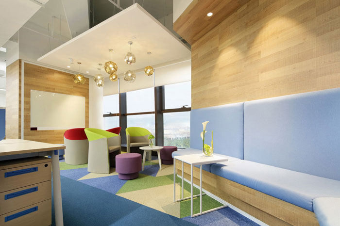 金融控股集團(tuán)辦公室休息區(qū)裝修設(shè)計(jì)效果圖