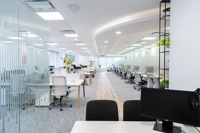 化妝品公司辦公室辦公區(qū)裝修設計效果圖