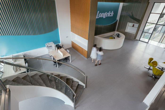 生物科技公司辦公室樓梯裝修設計效果圖