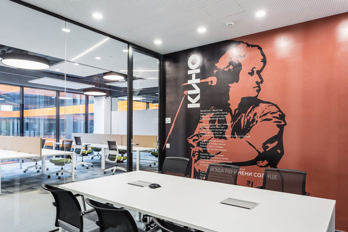 網(wǎng)絡(luò)安全公司辦公室交流室裝修設(shè)計(jì)效果圖