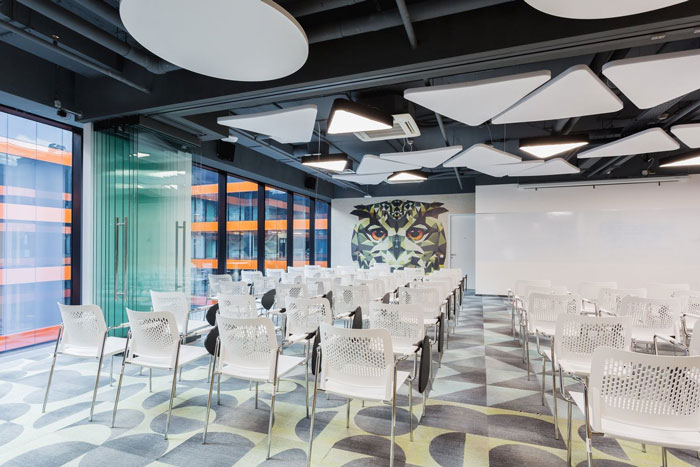 網(wǎng)絡(luò)安全公司辦公室培訓(xùn)區(qū)裝修設(shè)計(jì)效果圖