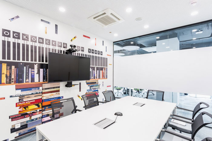 網(wǎng)絡(luò)安全公司辦公室匯報(bào)室裝修設(shè)計(jì)效果圖