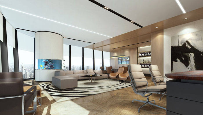 集團(tuán)寫字樓總經(jīng)理辦公室裝修設(shè)計效果圖