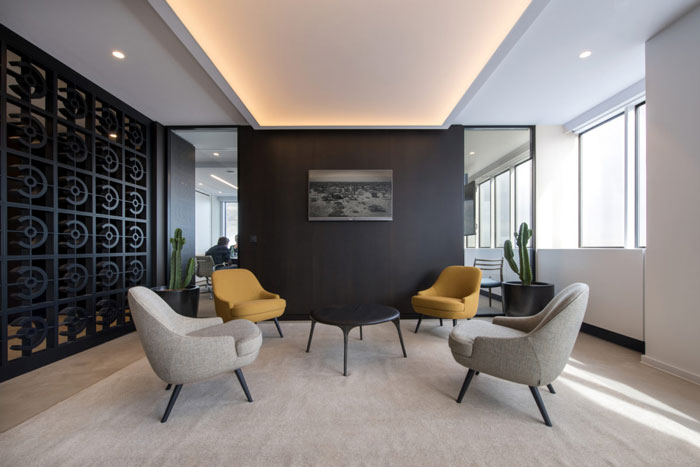 P2P金融公司辦公室接待區(qū)裝修設(shè)計(jì)效果圖