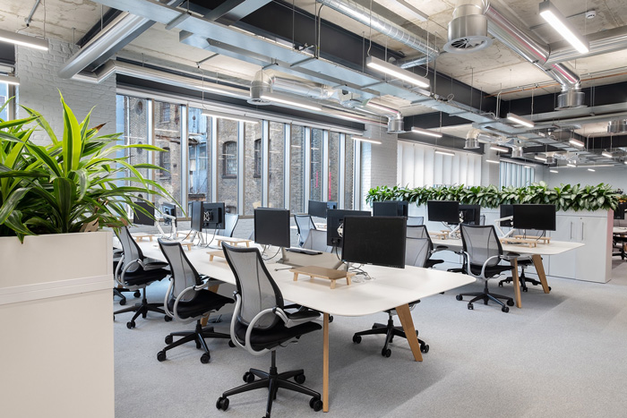 科技公司辦公室辦公區(qū)裝修設(shè)計(jì)效果圖