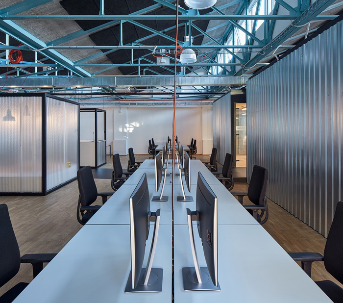 電子商務(wù)辦公室辦公區(qū)裝修效果圖