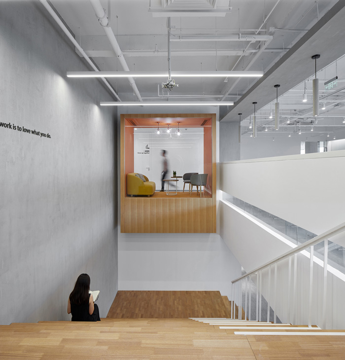 辦公大樓演講角裝修設(shè)計效果圖