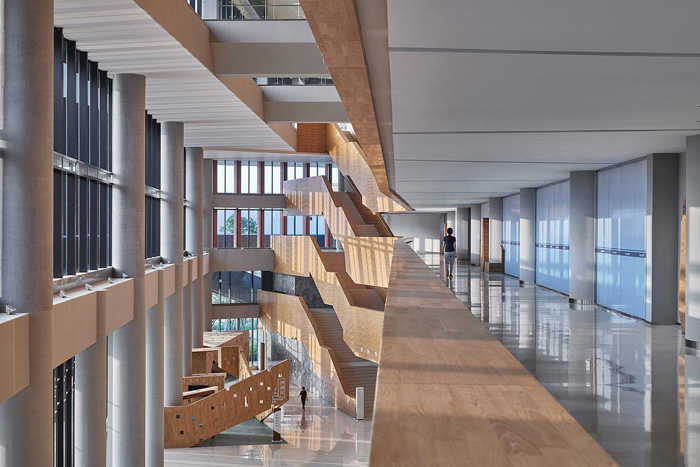 辦公樓二樓過(guò)道裝修設(shè)計(jì)效果圖