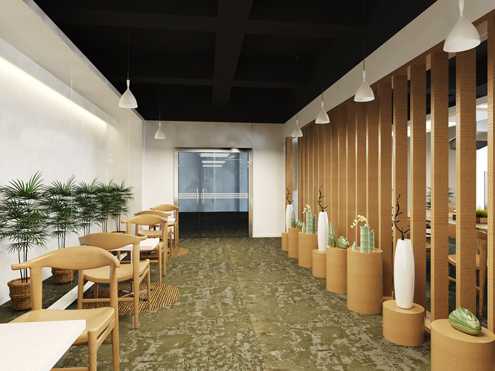 創(chuàng)業(yè)園辦公室進(jìn)么區(qū)裝修設(shè)計(jì)效果圖