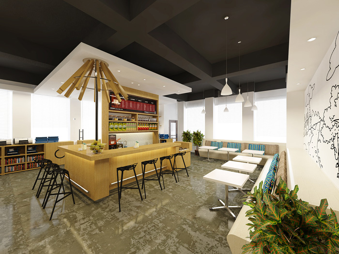 創(chuàng)業(yè)園辦公室茶水間裝修設(shè)計(jì)效果圖