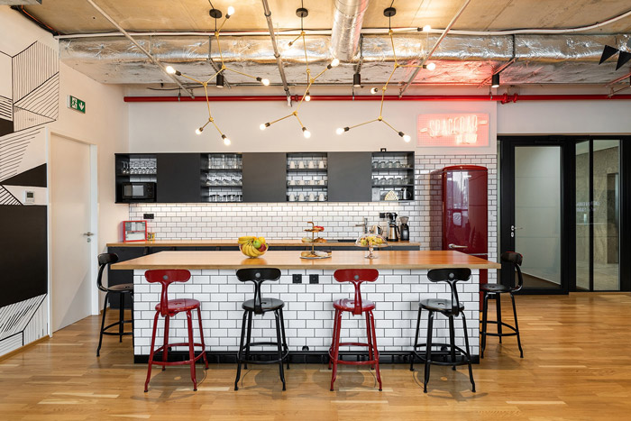 軟件開發(fā)公司辦公室茶水間設(shè)計效果圖