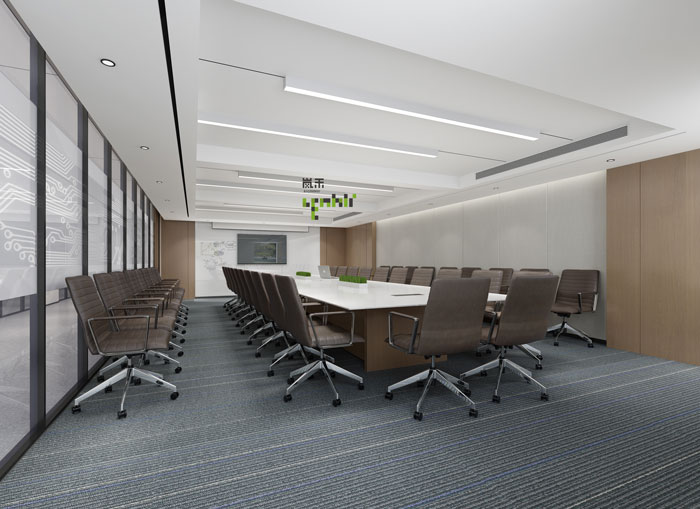 杭州鴻世電器辦公樓會議室裝修設(shè)計效果圖