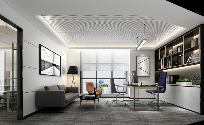醫(yī)療公司總經(jīng)理辦公室裝修設(shè)計效果圖
