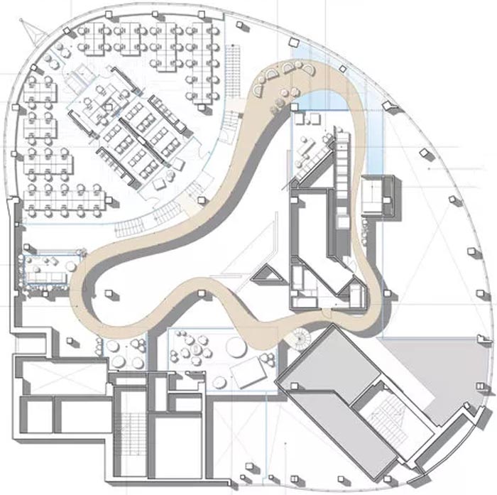 二（2）層辦公室二層平面圖
