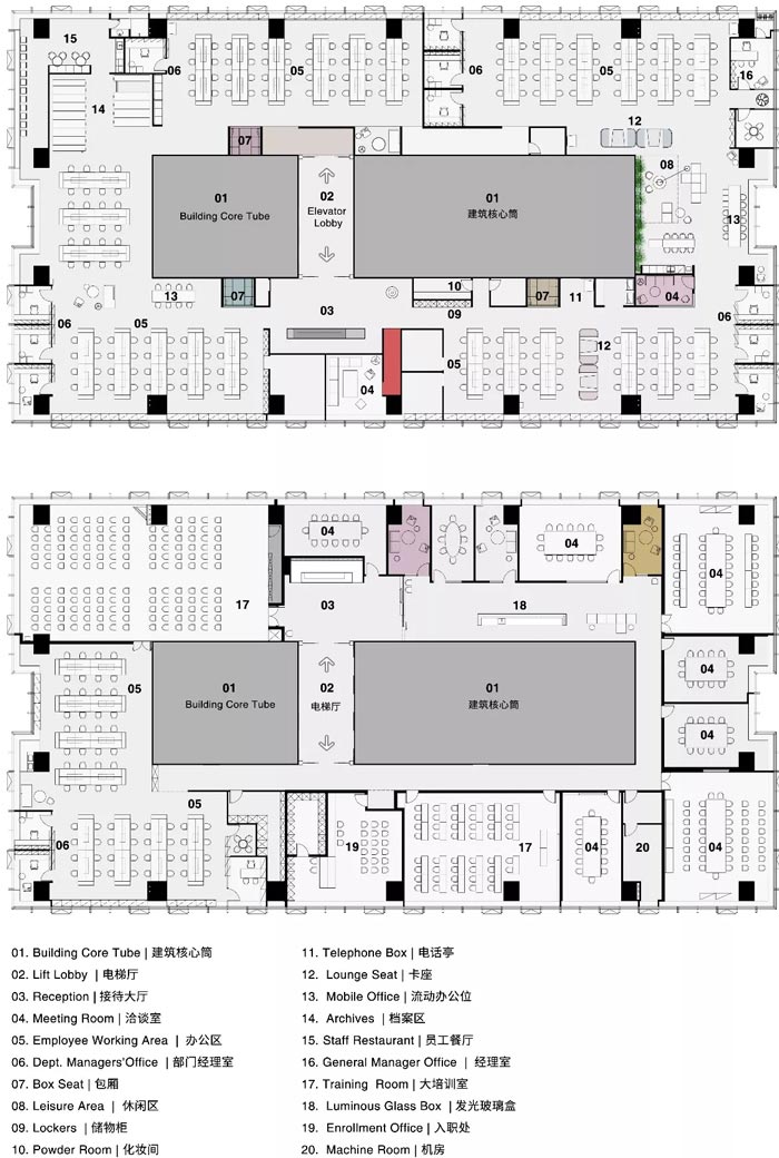 8000平方辦公室設(shè)計(jì)平面圖