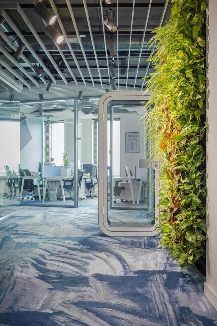 2500平方辦公室過道裝修設(shè)計(jì)效果圖