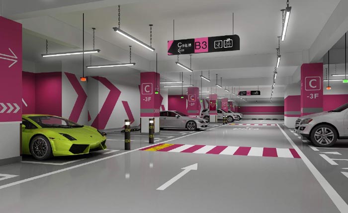 寫字樓地下停車場效果圖