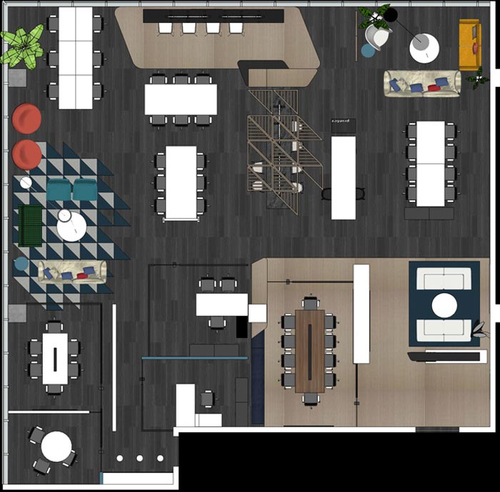 400平方辦公室設(shè)計(jì)平面圖