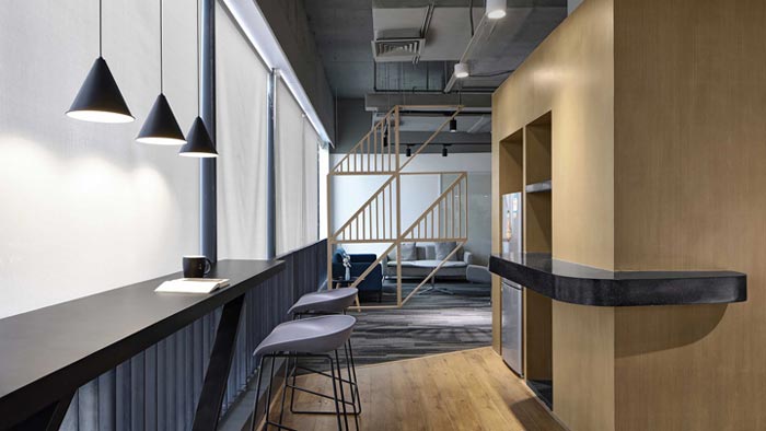 400平方辦公室吧臺(tái)設(shè)計(jì)方案