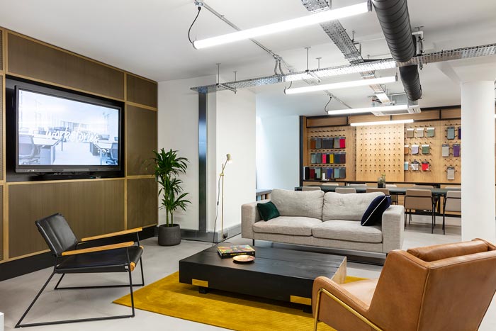 兩層辦公室匯報區(qū)裝修設(shè)計效果效果圖