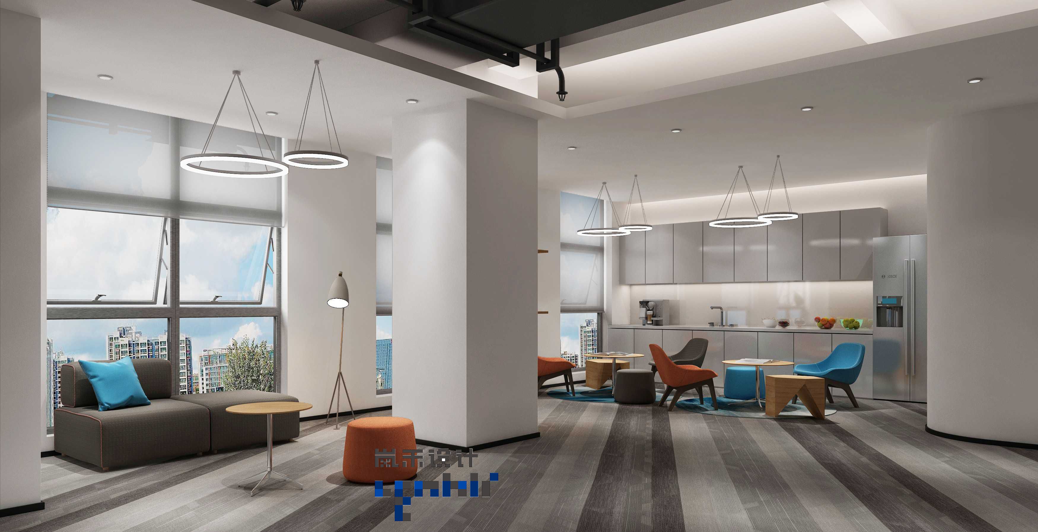 辦公室茶水間效果圖