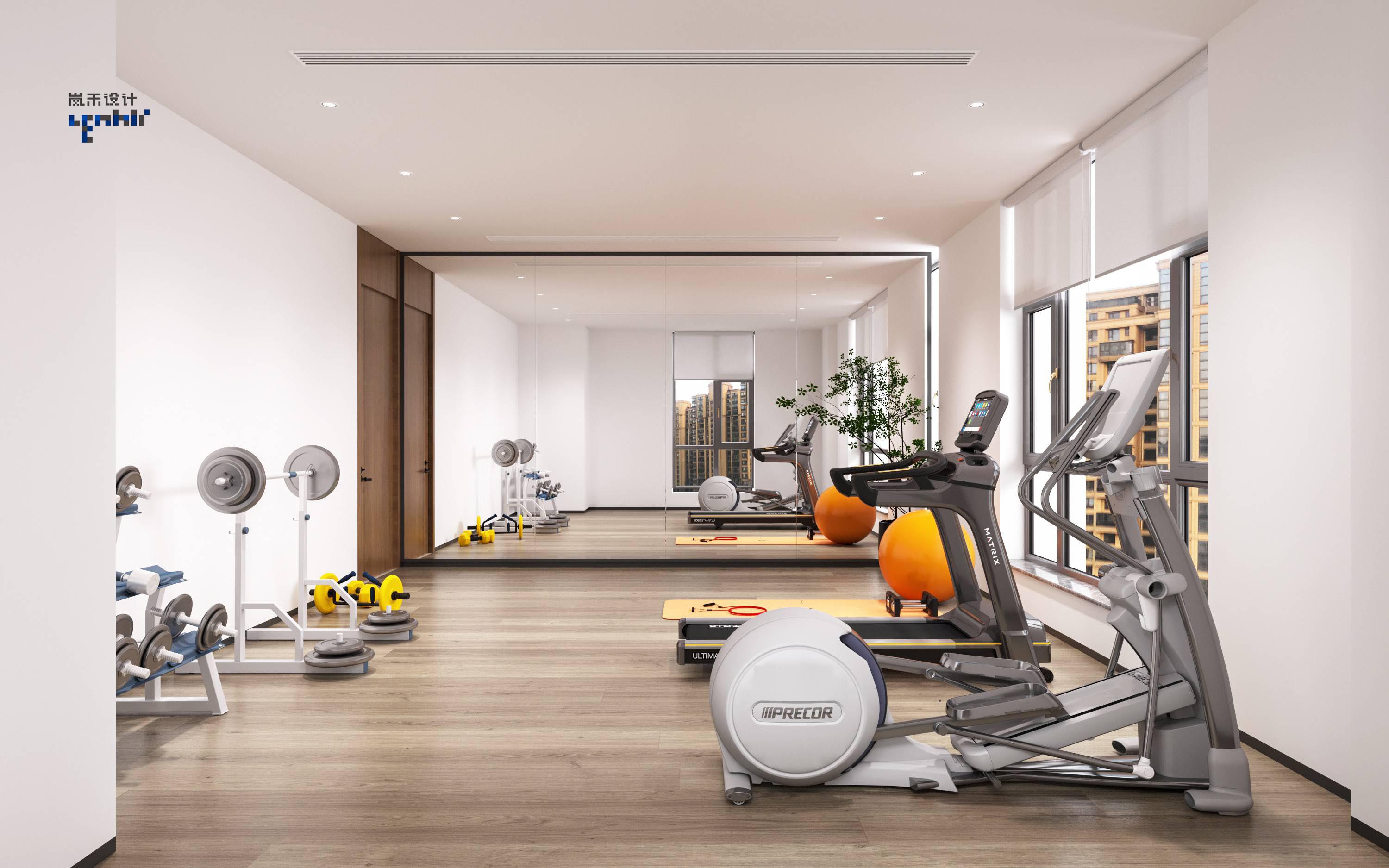 學校健身房效果圖